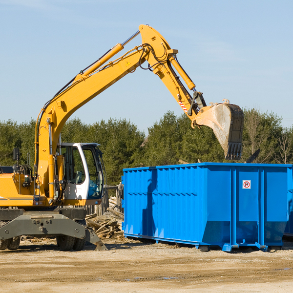 what size residential dumpster rentals are available in Geneva GA